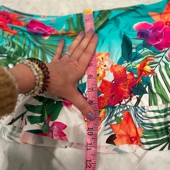 La blanca NWT tropical bikini bottom with ruched skirt size 16 - Picture 10 of 10